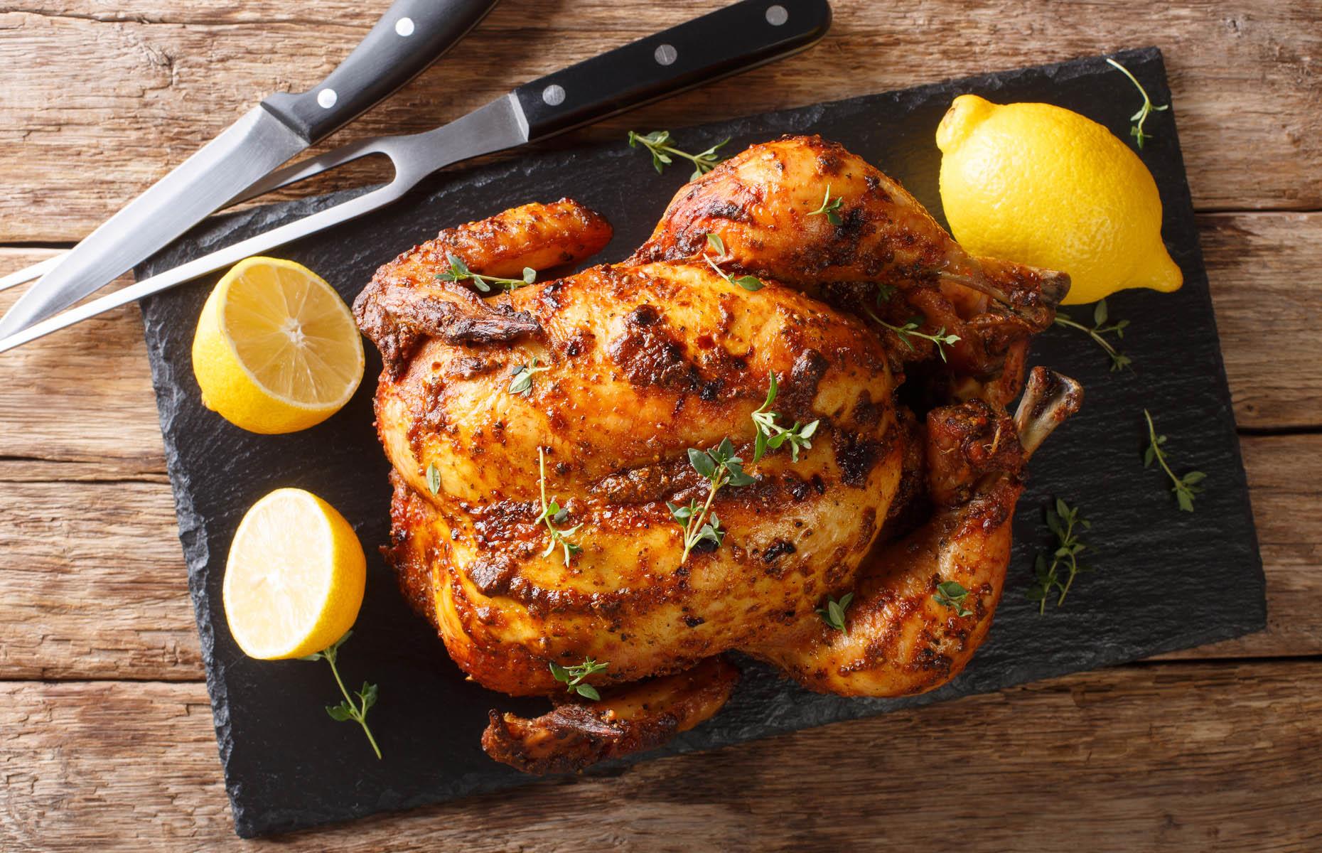 Let roast chicken rest before carving