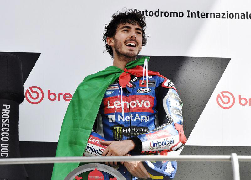 motorcycling-flawless bagnaia keeps martin at bay to win dutch gp sprint, marquez crashes