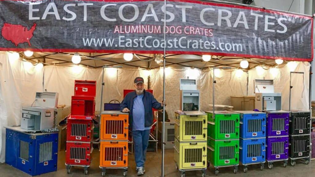 <p>I travel extensively with my dog and have had many types of kennels. Currently, the all-metal <strong><a href="https://www.eastcoastcrates.com/">East Coast Crates</a></strong> are my crate of choice for their construction and design. I have used them for automobile, as well as plane travel.</p>