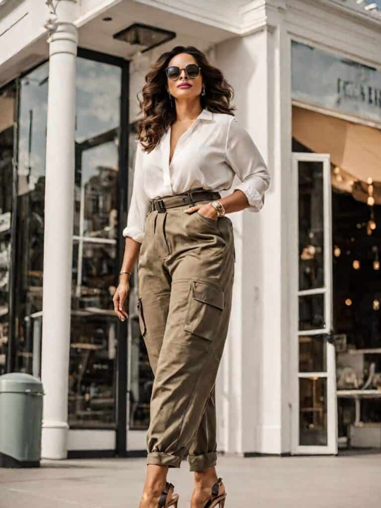 <p>Cargo pants are the quintessential piece for those who value both style and functionality. Their relaxed fit and multiple pockets make them ideal for weekend errands or outdoor activities, the loose design allows for maximum comfort, while the utilitarian aesthetic adds a rugged touch.</p>