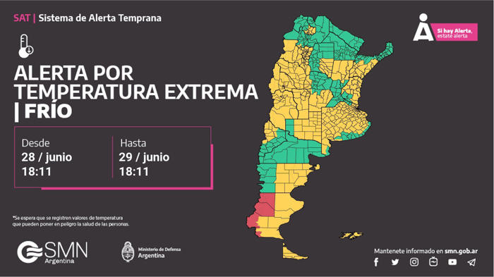 alerta amarilla por temperaturas extremas en córdoba: cuáles son las zonas afectadas