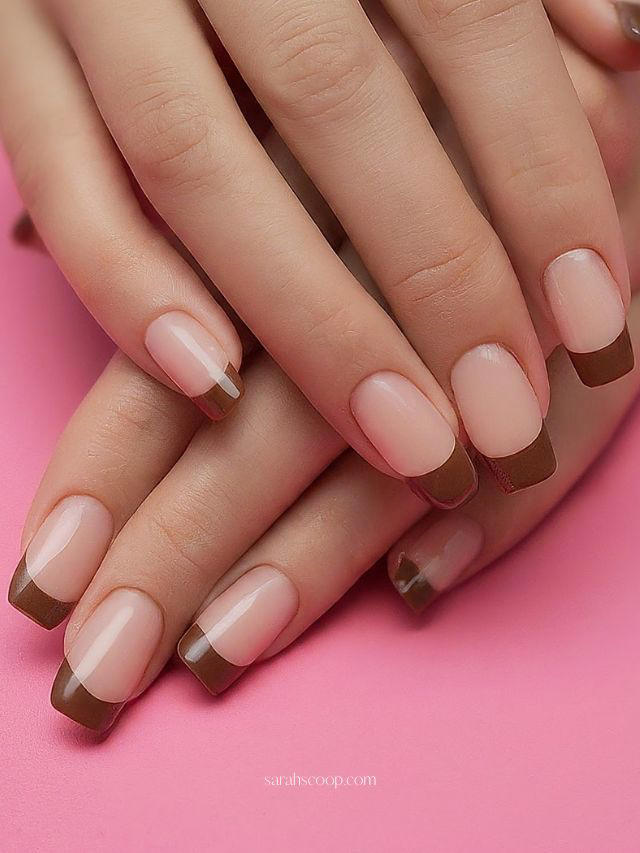 35 Pink And Brown Nail Design Ideas 1562