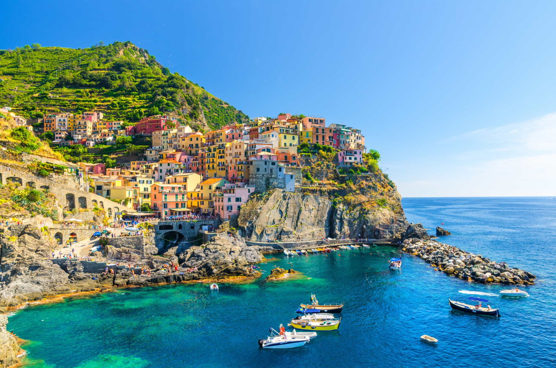 <p>Perched on a promontory and daubed in a palette of merry colors, Manarola is the Italian Riviera's Instagram favorite.</p><p>You may also like:<a href="https://www.starsinsider.com/n/493568?utm_source=msn.com&utm_medium=display&utm_campaign=referral_description&utm_content=481361v4en-en_selected"> Celebs you didn't know had children together</a></p>