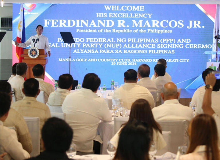 Marcos seeks coalition based on 'ideology'