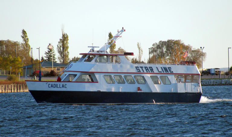 The Star Line Ferry, which travels from St. Ignace and Mackinaw City to Mackinac Island.