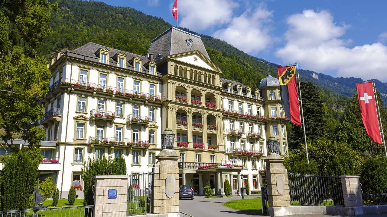<p><span>In addition to this, there are some resorts and spas that give luxury lovers a chance to enjoy top-class amenities. Here are a few examples of the best luxury resorts and spas in Interlaken:</span></p> <p><span>Victoria-Jungfrau Grand Hotel & Spa</span></p> <ol>   <li><span>Location: Höheweg 41, Interlaken</span></li>   <li><span>Features: Luxury spa, fine dining restaurants, outdoor pool, fitness center</span></li>   <li><span>Website: Victoria-Jungfrau Grand Hotel & Spa</span></li>  </ol> <p><span>Lindner Grand Hotel Beau Rivage</span></p> <ol>   <li><span>Location: Hoheweg 211, Interlaken</span></li>   <li><span>Features: Spa and wellness center, gourmet restaurants, panoramic views</span></li>   <li><span>Website: Lindner Grand Hotel Beau Rivage</span></li>  </ol> <p><span>Hotel Royal-St. Georges</span></p> <ol>   <li><span>Location: Höheweg 139, Interlaken</span></li>   <li><span>Features: Spa and wellness facilities, gourmet dining, elegant rooms.</span></li>   <li><span>Website: Hotel Royal-St. Georges</span></li>  </ol> <p><span>For various reasons, Interlaken remains the ideal place to</span> eat food that will make you happy. Relish in local flavors and premium Swiss chocolates and have that one-in-a-lifetime eating experience of the spirit of Interlaken.</p>