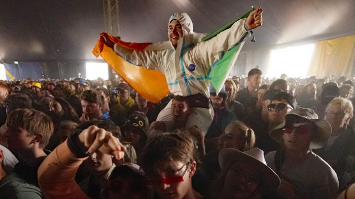 controversial irish-language rappers draw 'headline-worthy' crowd at glastonbury against the odds