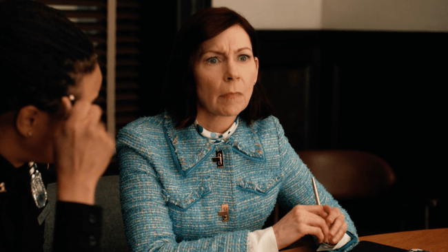how ‘pauses' informed carrie preston's new full-time take on ‘very unconventional' character in ‘elsbeth'