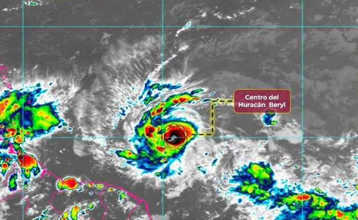 tormenta tropical “beryl” se intensifica a huracán categoría 1, sin ser peligro para méxico, anuncia mara lezama