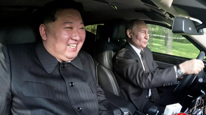 firm making car that putin gifted to kim uses south korean parts, data shows