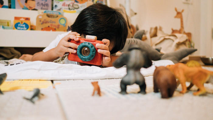 con esta cámara infantil se pueden hacer fotos y videos de estética vintage
