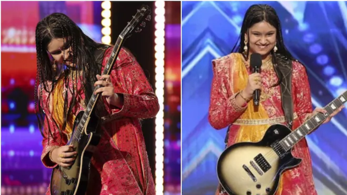 10-year-old indian guitar player wows 'america's got talent' with rock performance | watch