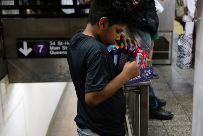 el metro de nueva york se llena de vendedoras ambulantes: el único “trabajo” al que pueden llevar a sus hijos