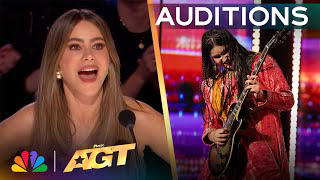 10-year-old indian guitar player wows 'america's got talent' with rock performance | watch