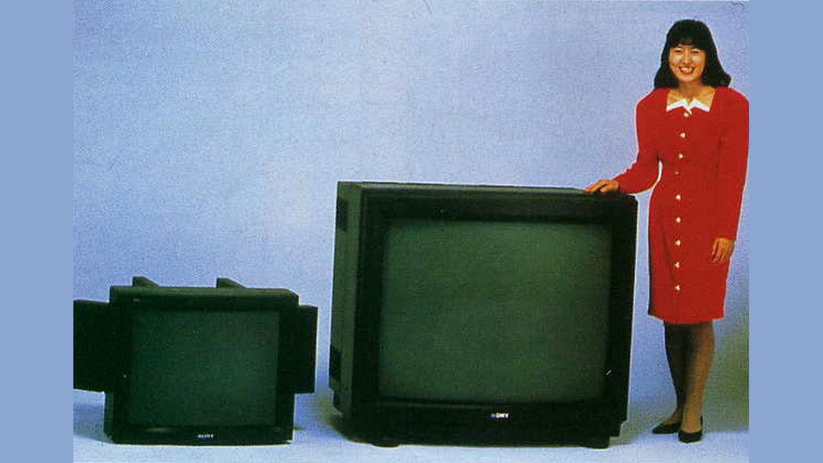 sony presentó hace 35 años el televisor crt más grande de la historia: 43 pulgadas, más de 200 kilos y un precio desorbitado