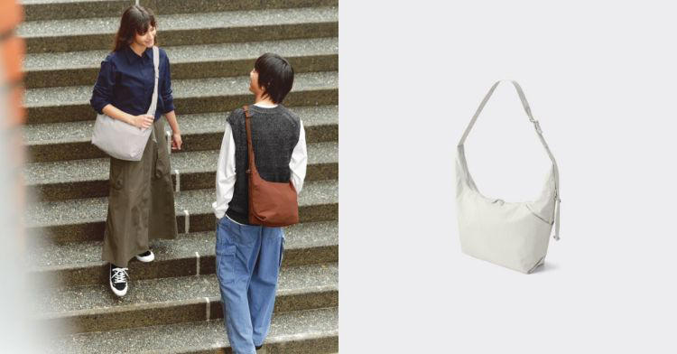 搶先日本上架！gu 推出全新「柔軟尼龍斜背包」：四種質感色系、材質升級、尺寸更實用