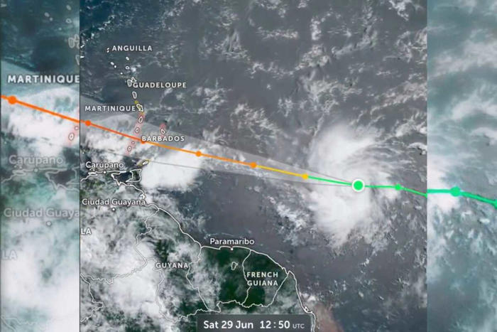 así se ve el huracán 'beryl' desde el espacio tras evolucionar | video