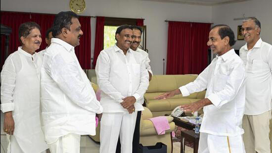 brs stares at crisis in telangana after six mlas defect to congress