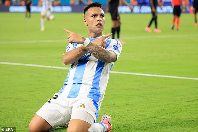 argentina 2-0 peru: injured lionel messi watches from the bench but the show goes on lautaro martinez's brace fires albiceleste to third victory of copa america