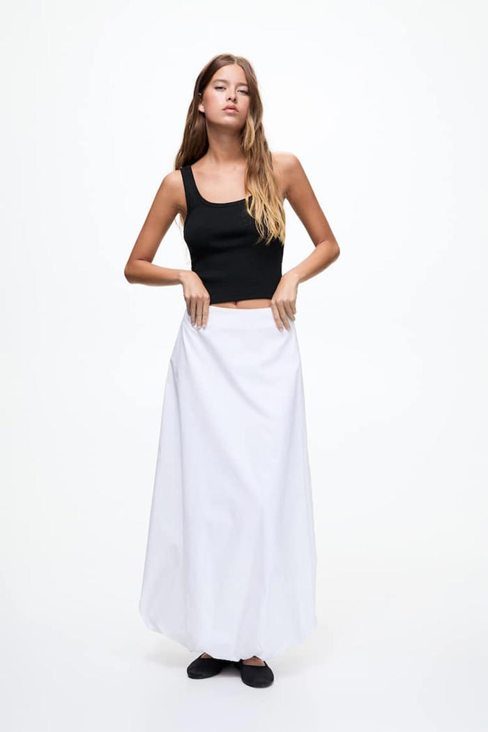 i tried on a lot of white maxi skirts and these are the 5 styles i recommend
