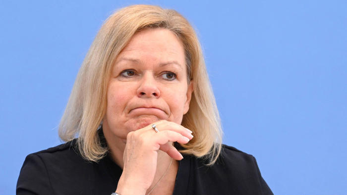 bad oeynhausen: nancy faeser in kritik – csu-politiker fordert rücktritt