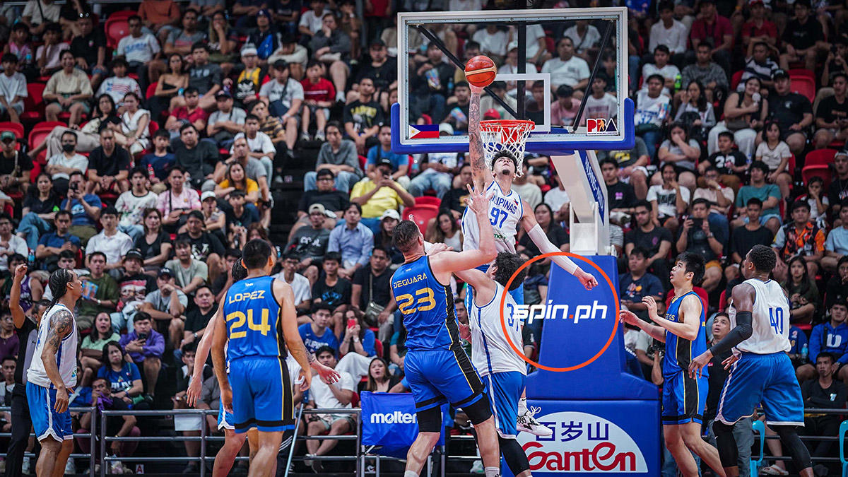 cone caught on camera frustrated with gilas' defense - or lack thereof