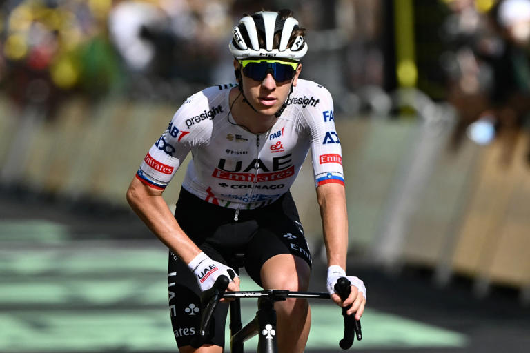 Tadej Pogacar lors de la 2e étape du Tour de France, le 30 juin 2024.