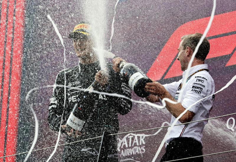 motor racing-russell gifted austrian win after verstappen, norris collide