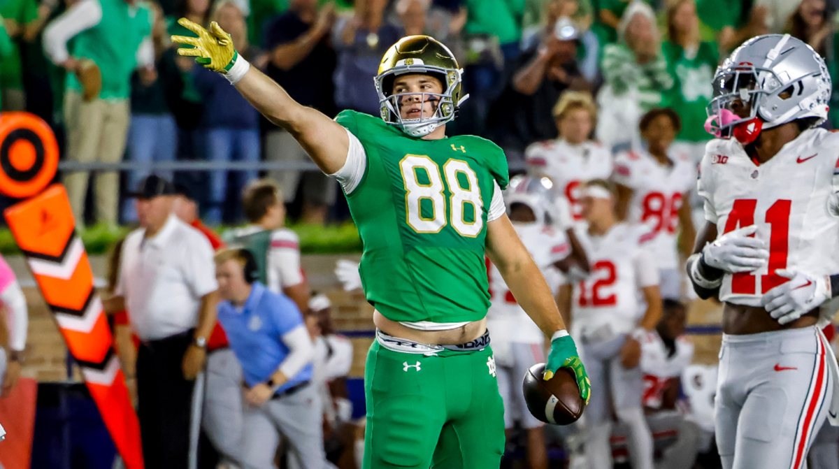 mitchell evans named no. 2 tight end in college football