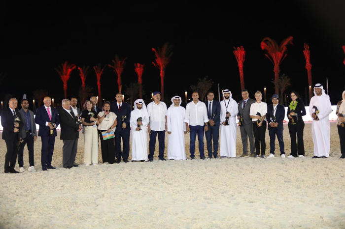 161 arabian horses take part in 6th emirates arabian horse global cup show in egypt
