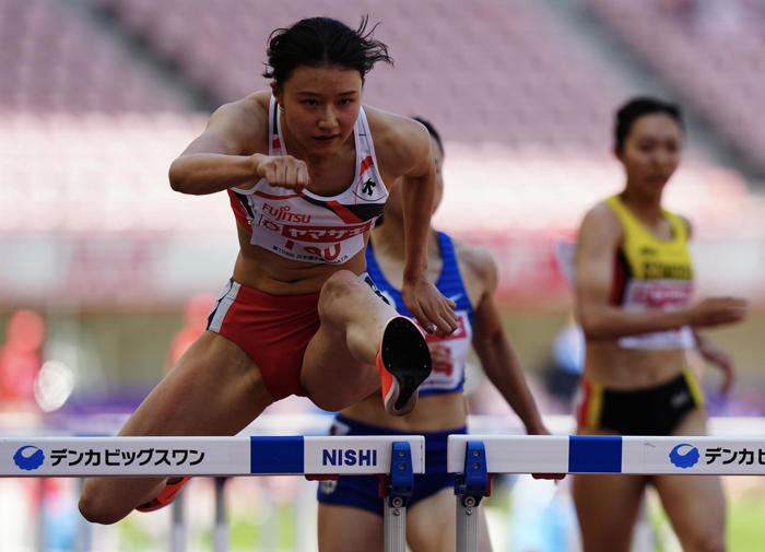 【陸上】田中佑美２着、パリ五輪代表は世界ランキング次第 女子100ｍ障害