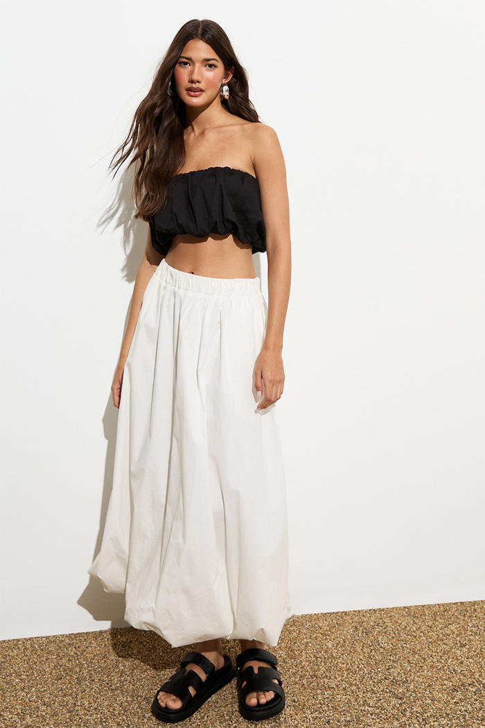 i tried on a lot of white maxi skirts and these are the 5 styles i recommend