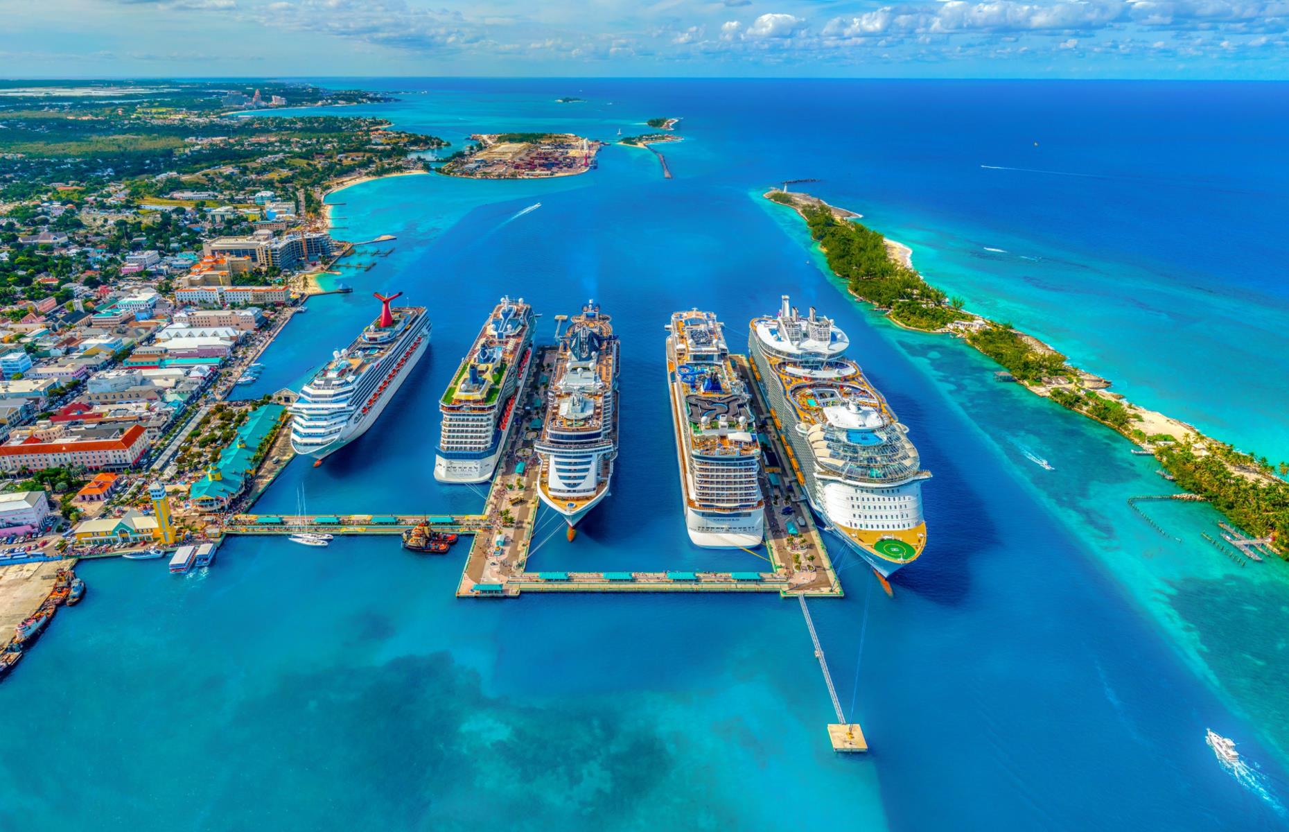 <p>The glimmering ocean and white sandy beaches make for the perfect backdrop to the main seaport in the Bahamas. Nassau, located on New Providence Island, is the capital city of the Bahamas and an ideal starting point for those wishing to explore the archipelago.</p>  <p><strong><a href="https://www.loveexploring.com/galleries/86628/jawdropping-photos-of-america-from-above">Now discover amazing images of America from above</a></strong></p>