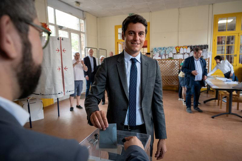 high turnout as france votes in election that could usher in far right