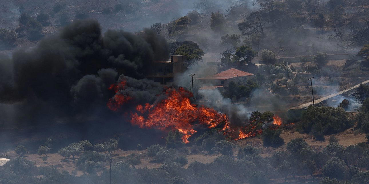 δήμαρχος λαυρεωτικής για την φωτιά στην κερατέα: «δίνουμε μεγάλη μάχη, έχουν καεί σπίτια»