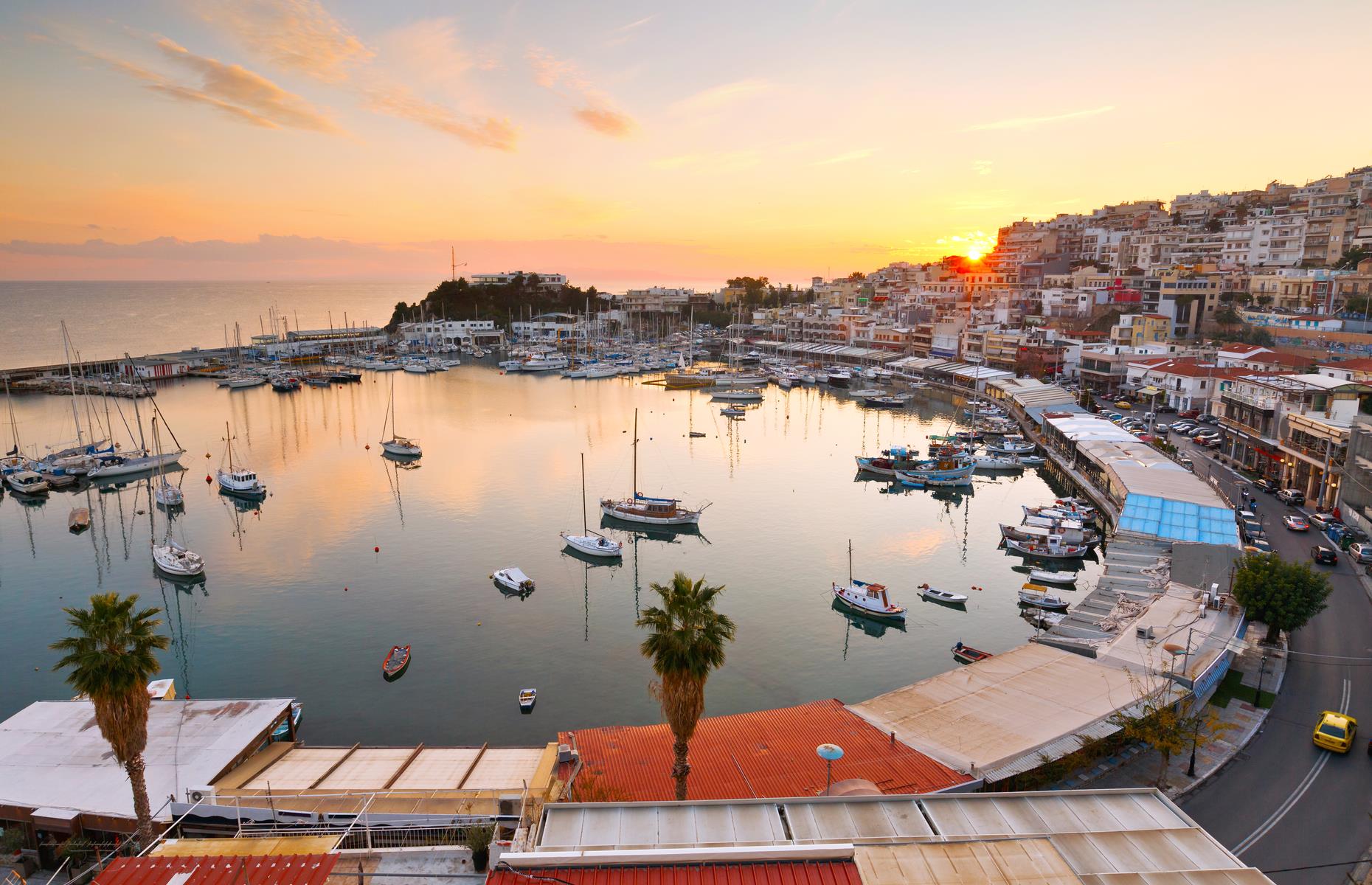 <p>Around six miles from Athens lies the small town of Piraeus, where you’ll find a picturesque marina which is frequented by both fishing boats and luxury yachts. You wouldn’t believe that Piraeus port, the busiest port in Greece, is located just on the other side of this gentle little harbor.</p>
