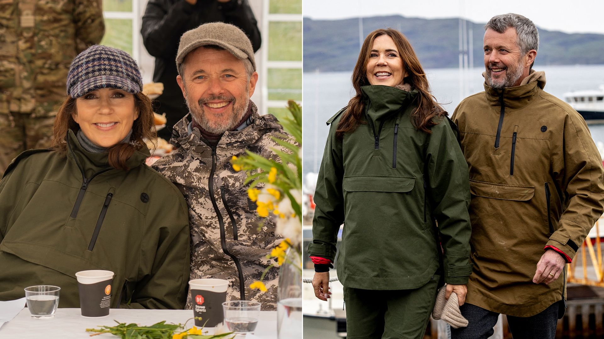 King Frederik and Queen Mary carried out a week-long tour of Greenland in a significant milestone for the couple in the first six months of Frederik's reign.  The Danish royals, who celebrated their 20th wedding anniversary in May, were very tactile with one another on their trip.  Photos shared on their official Instagram account show the pair cuddled up together during a coffee morning in the village of Qassiarsuk.  Other snaps showed Frederik and Mary with their arms around one another as they boarded a boat and enjoyed a scenic walk along the coastline.  The pair were also joined by their 13-year-old twins, Prince Vincent and Princess Josephine, earlier on the tour, where they visited an Arctic research station and took part in a family fun day in Qeqertarsuaq.  Their royal visit to Greenland came just days after the king and queen celebrated Crown Prince Christian's high school graduation, with the couple spotted wrapping their arms around each other as they left the ceremony.  Take a look at the cosiest pictures of Frederik and Mary from their Greenland trip below…
