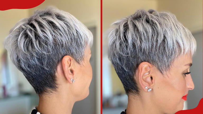 An undercut pixie is a great way to add an edgy twist to the classic pixie cut and showcase your adventurous side. Photo: @AniAtMySalon (modified by author) Source: Facebook