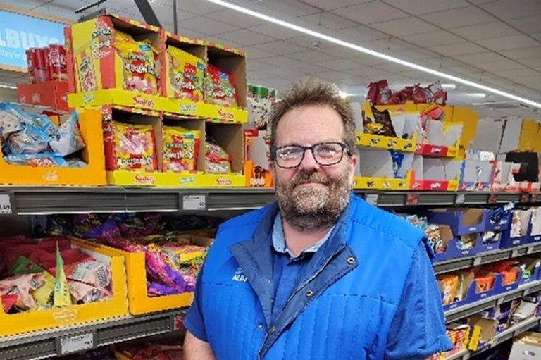 Plymouth man celebrating 20 years working at Aldi