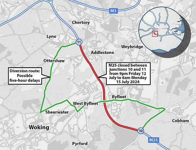 Drivers expect delays as full weekend closure of the M25 begins