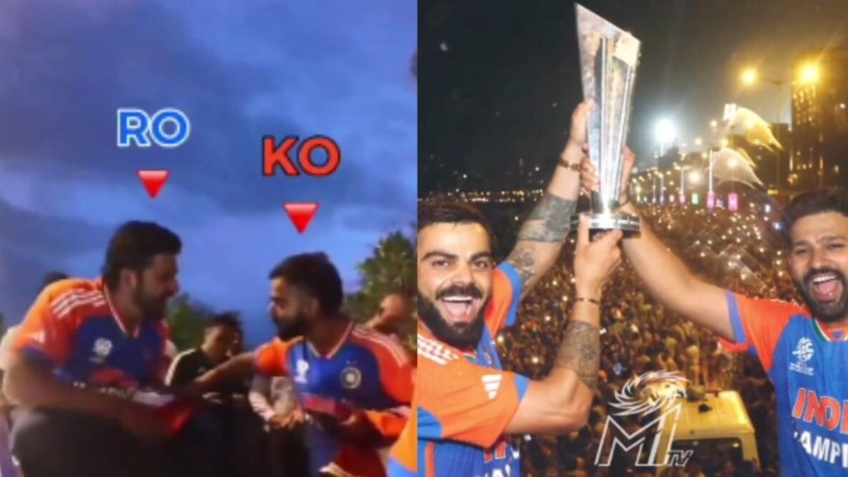 Rohit Sharma-Virat Kohli's UNSEEN Video During Victory Parade In Mumbai ...