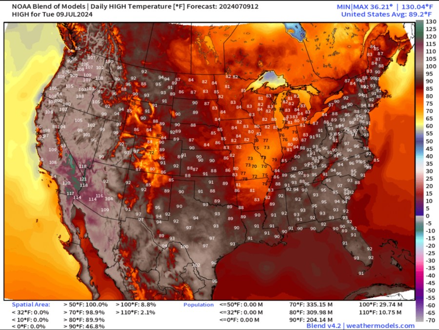 Blistering Heat Wave Establishes More Records Across The Western U.S.