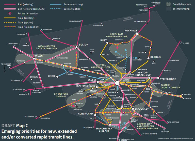 New Metrolink map reveals full extent of expansion plans including ...