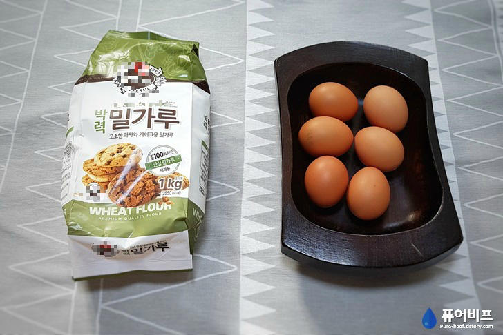 오븐없이 전기밥솥으로 만든 부드러운 카스텔라