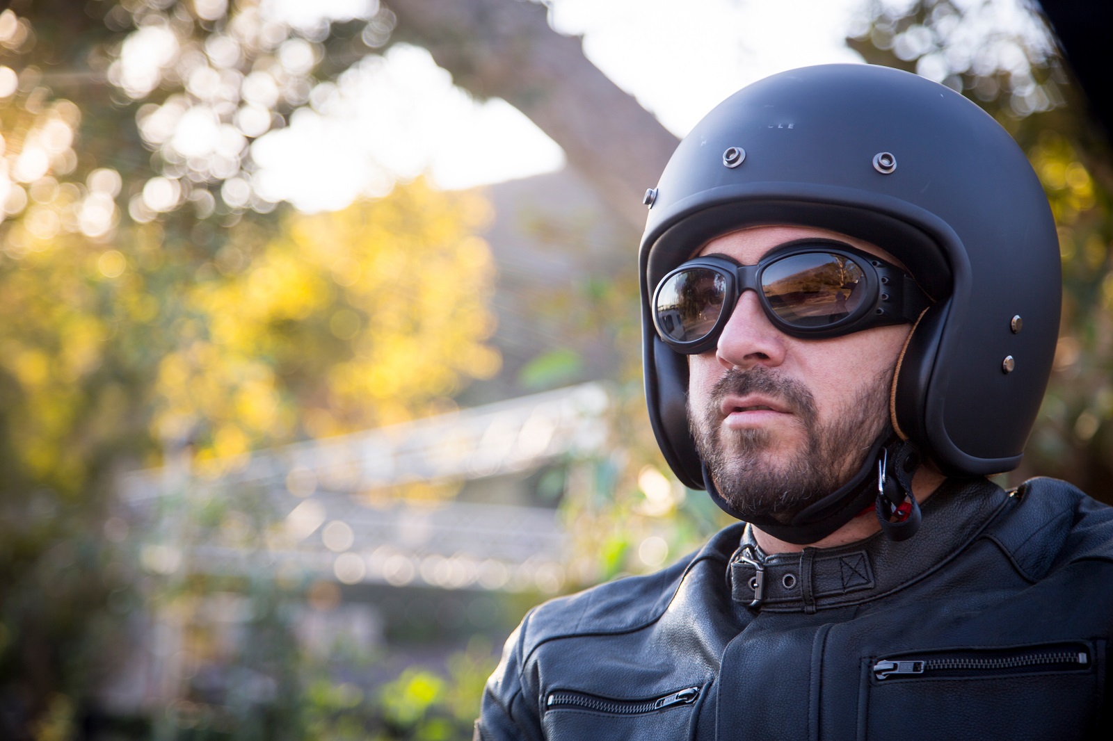 <p class="wp-caption-text">Image Credit: Shutterstock / F Armstrong Photography</p>  <p><span>Eye protection is vital if your helmet does not have a visor. Goggles or safety glasses prevent debris, insects, and wind from impairing your vision while riding.</span></p>
