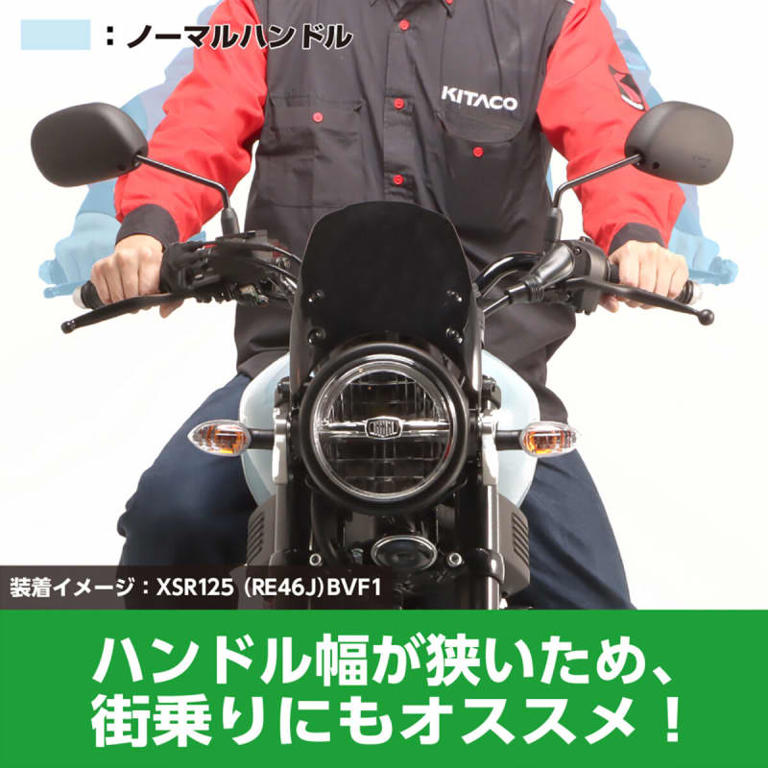 キタコ×ハリケーン ヤマハXSR125用「ショートハンドル」新発売