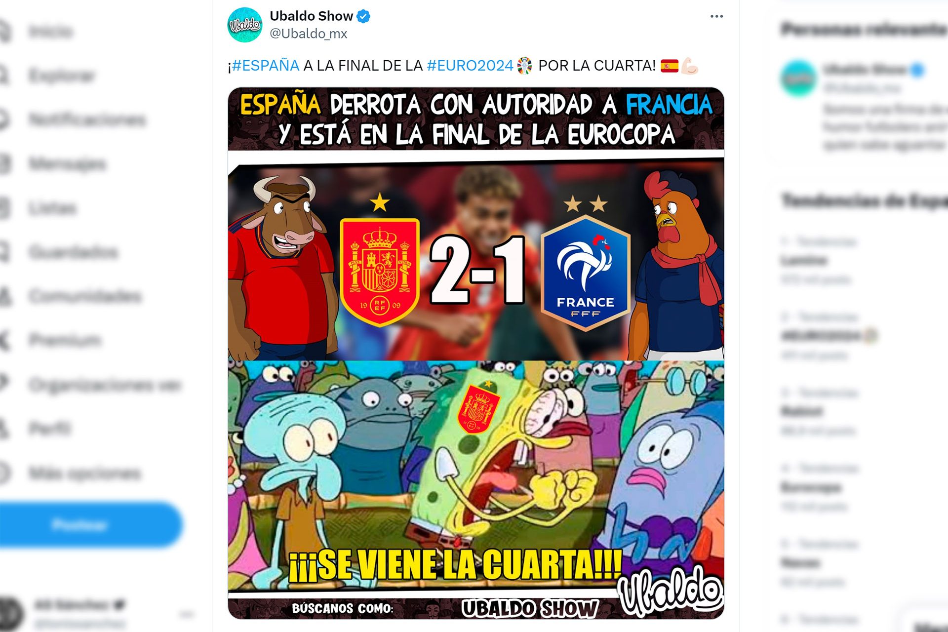 Escandalosa EURO 2024: España tritura a la Francia de Mbappé y los ...