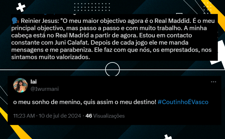 Vasco não para em Coutinho e pode fechar contratação inesperada de jogador do Real Madrid