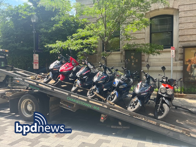 Boston Police Seize 13 Mopeds, Arrest 3 In Back Bay