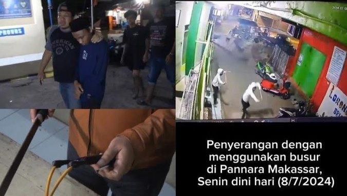 Makassar Mencekam Geng Motor Serang Dan Ancam Warga Pakai Busur Panah